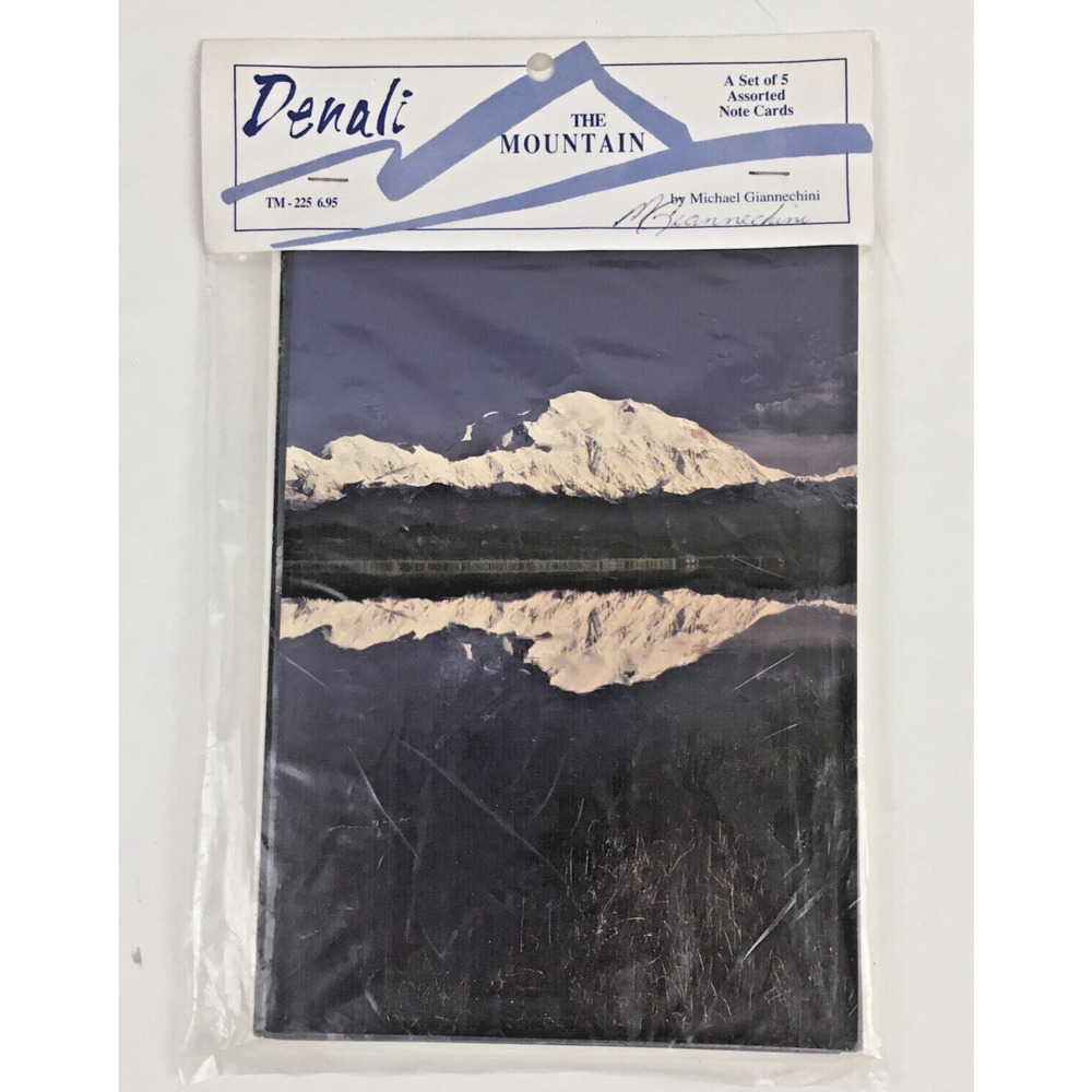 Notecards Denali "The Mountain" Set Of 5 Photo Reprint Prints signed NEW
